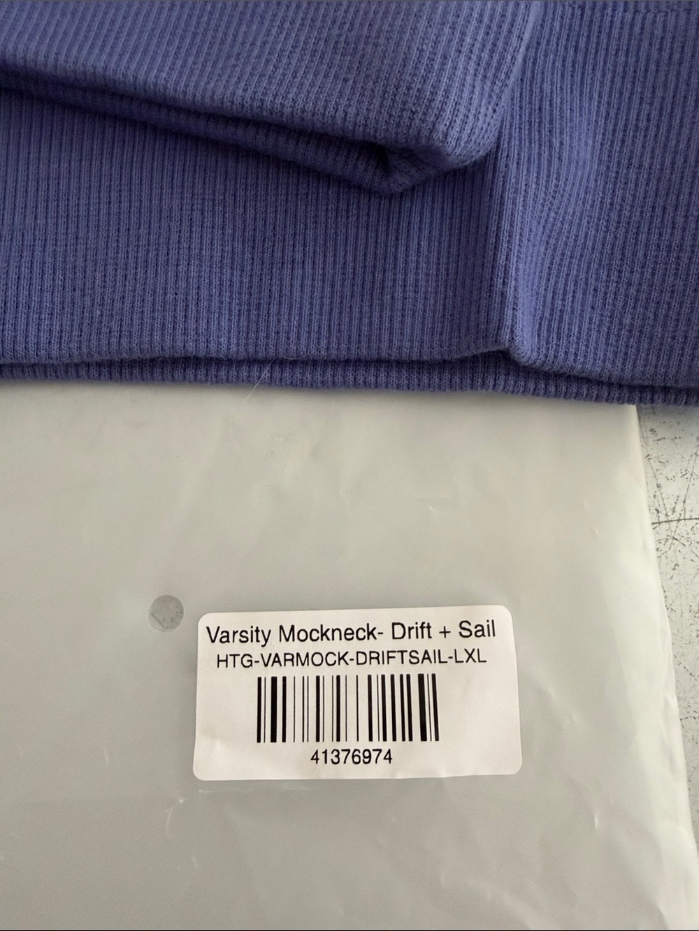 Parker Blue Crewneck Sweatshirt with Red Lettering - Picture 2 of 5